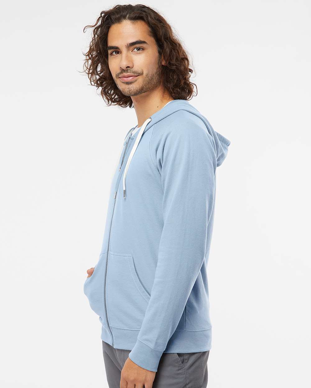 Independent Trading Co.-SS1000Z-Icon Lightweight Loopback Terry Full-Zip Hooded Sweatshirt - Image 39