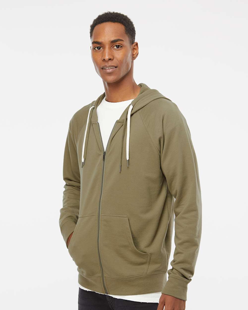 Independent Trading Co.-SS1000Z-Icon Lightweight Loopback Terry Full-Zip Hooded Sweatshirt - Image 45