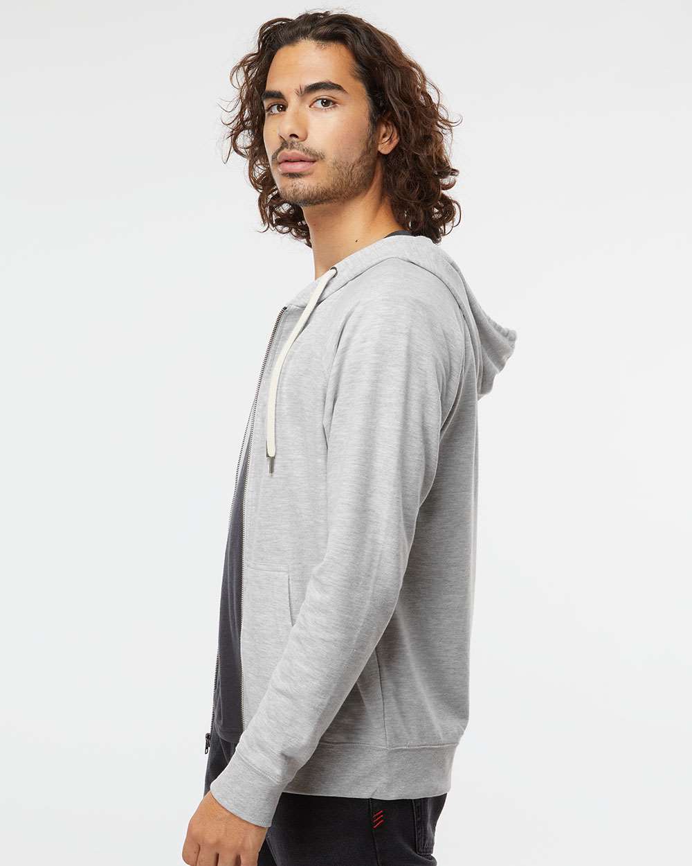 Independent Trading Co.-SS1000Z-Icon Lightweight Loopback Terry Full-Zip Hooded Sweatshirt - Image 5