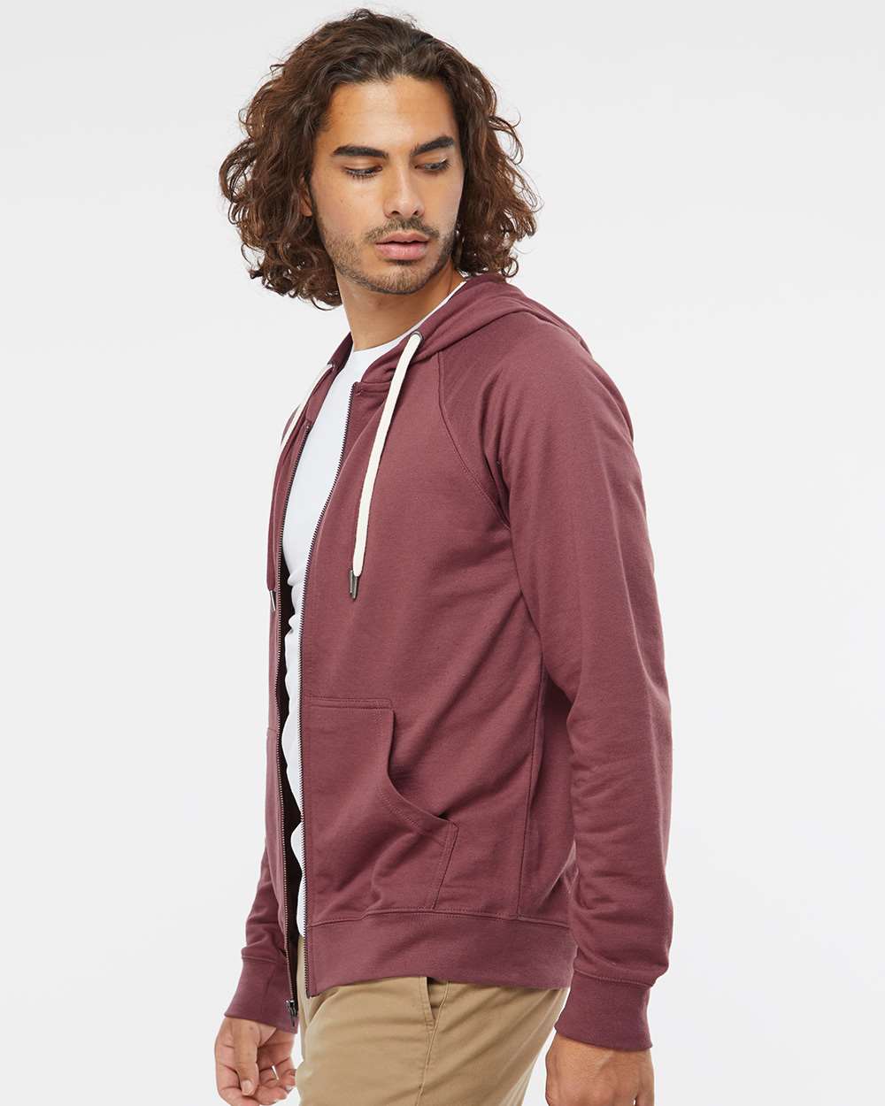 Independent Trading Co.-SS1000Z-Icon Lightweight Loopback Terry Full-Zip Hooded Sweatshirt - Image 51
