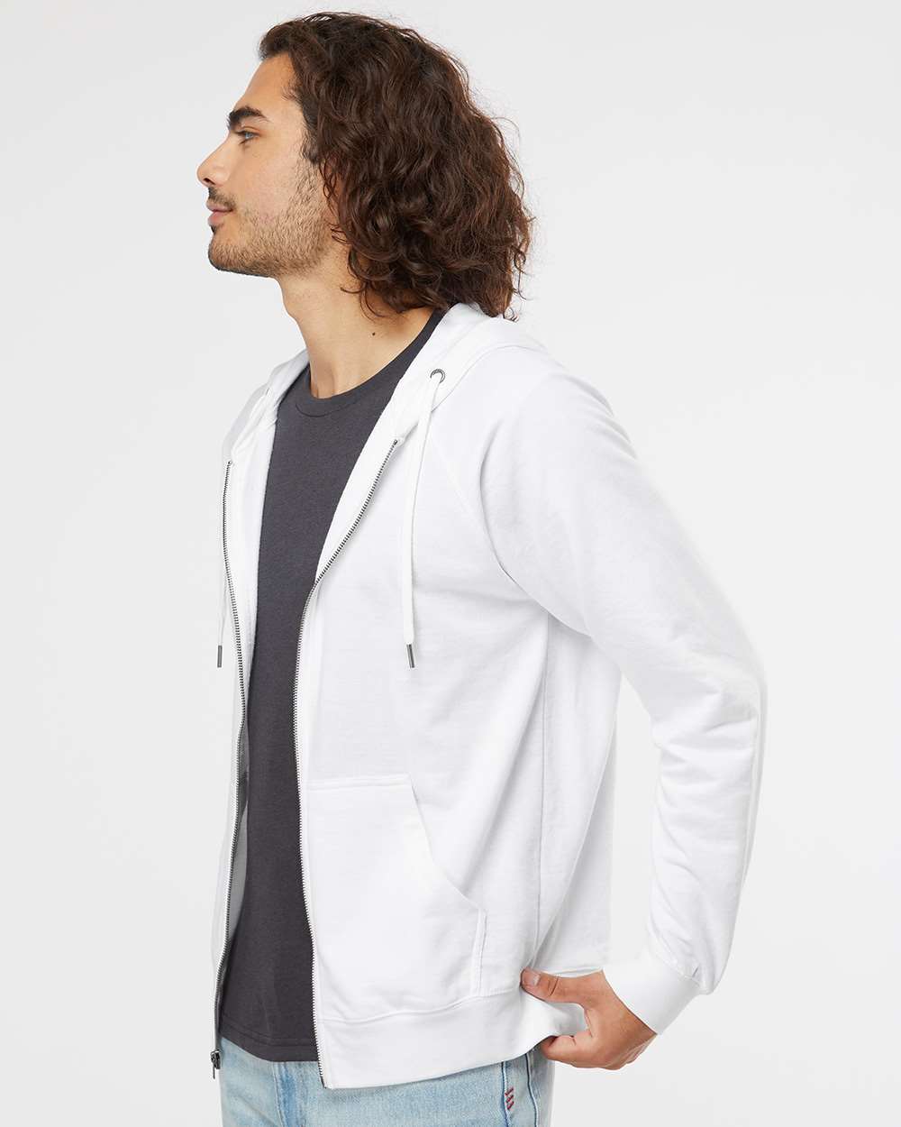 Independent Trading Co.-SS1000Z-Icon Lightweight Loopback Terry Full-Zip Hooded Sweatshirt - Image 63