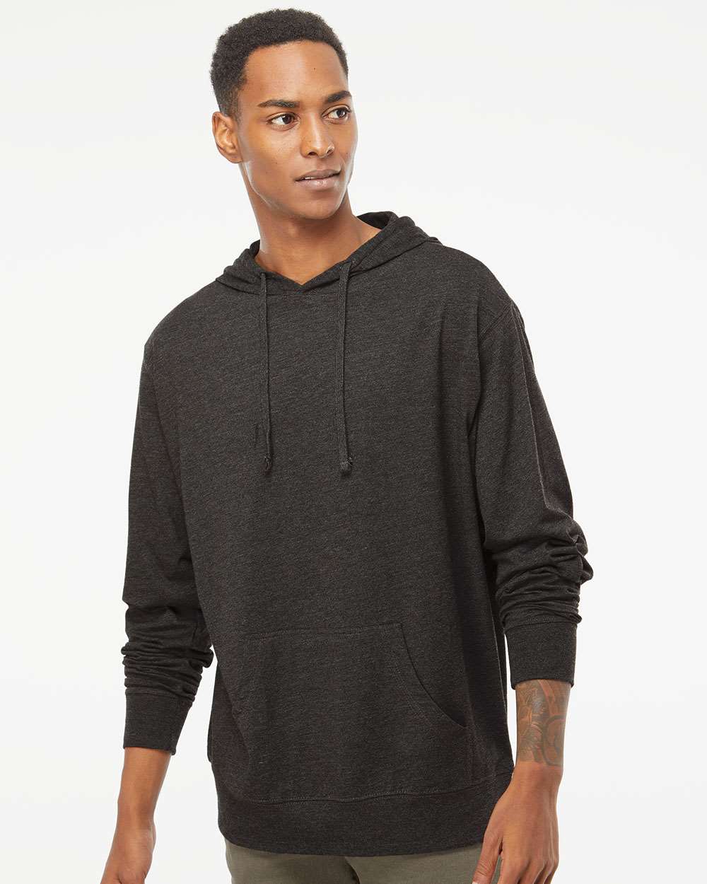 Independent Trading Co.-SS150J-Lightweight Hooded Pullover T-Shirt - Image 11
