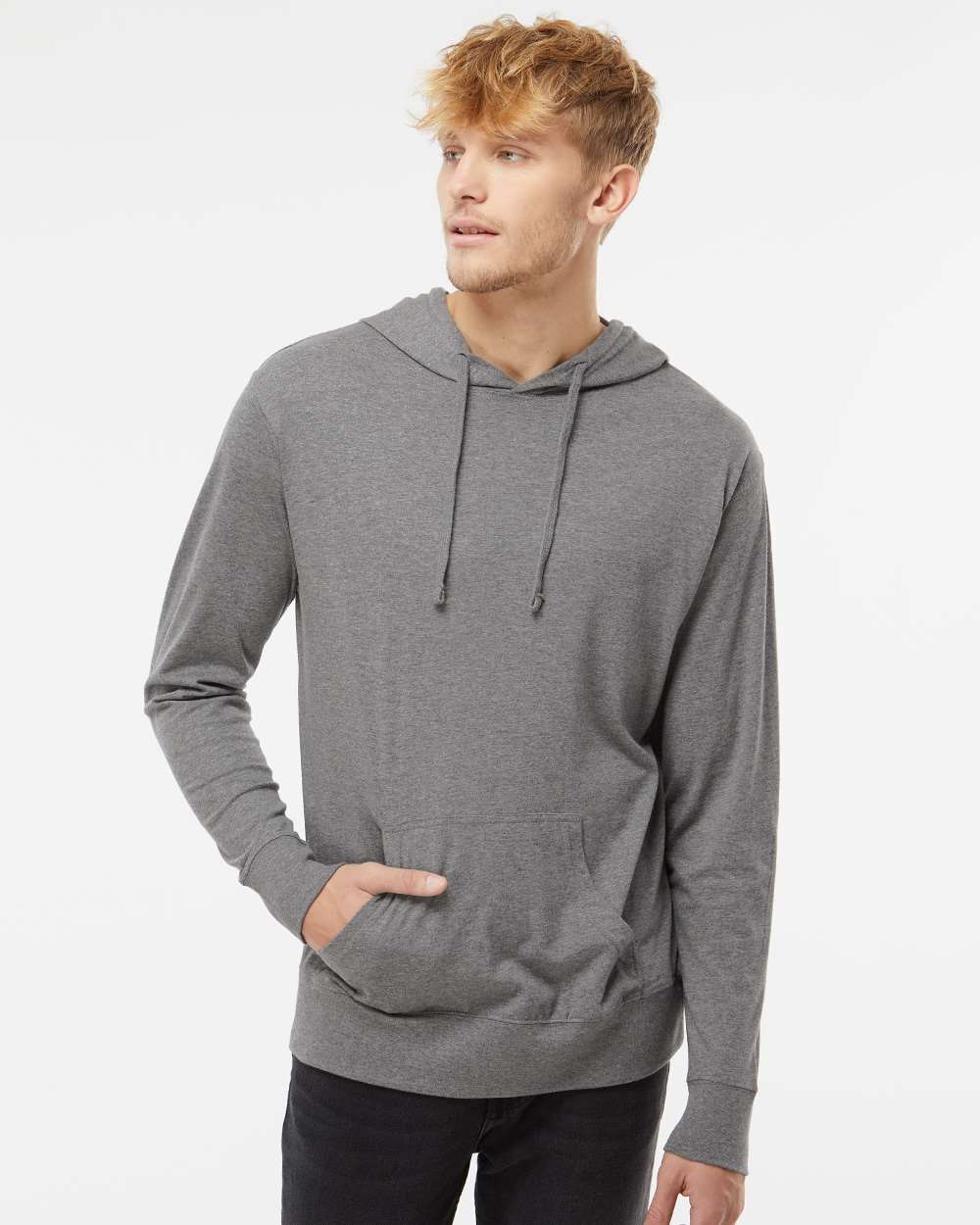 Independent Trading Co.-SS150J-Lightweight Hooded Pullover T-Shirt - Image 23