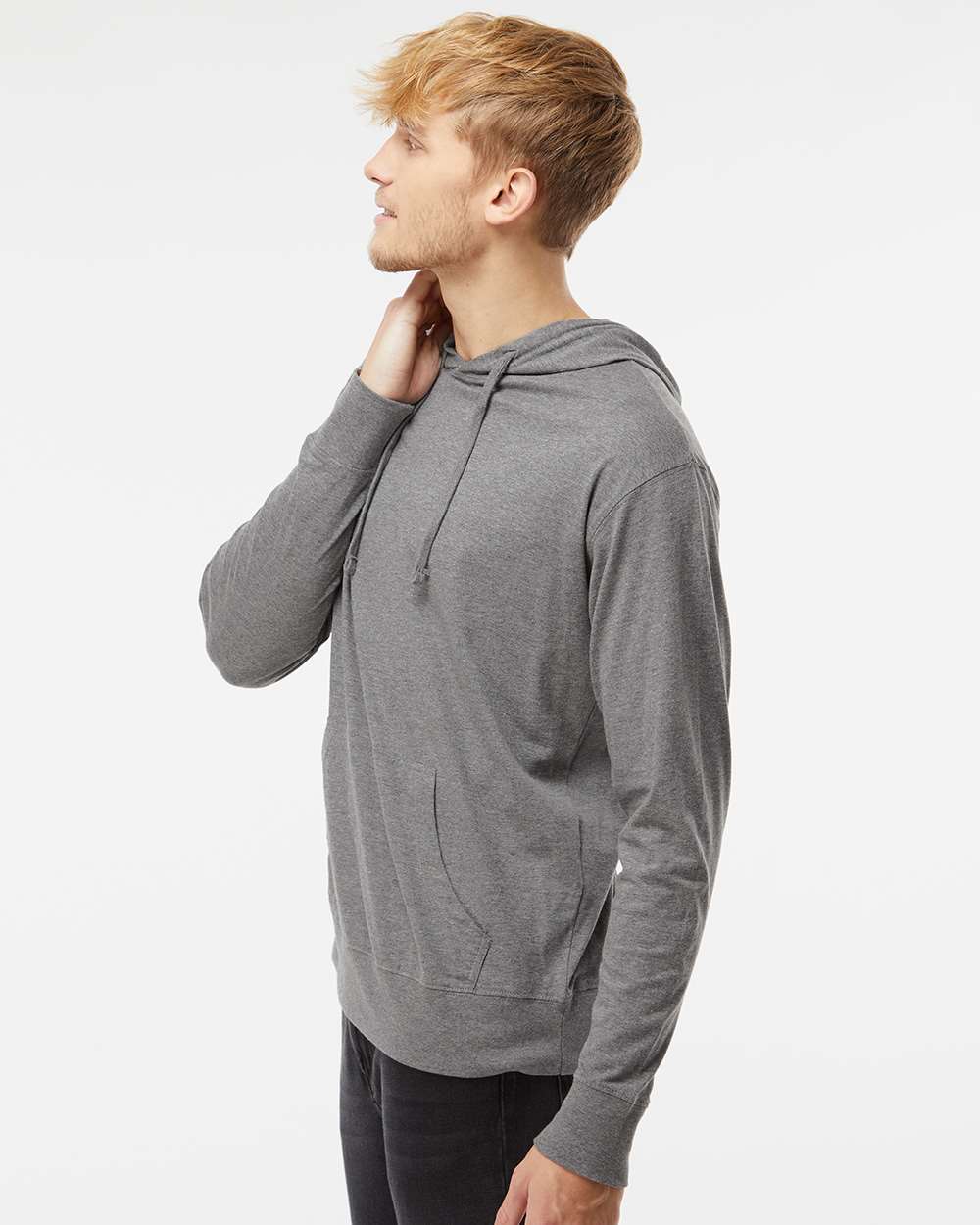 Independent Trading Co.-SS150J-Lightweight Hooded Pullover T-Shirt - Image 24