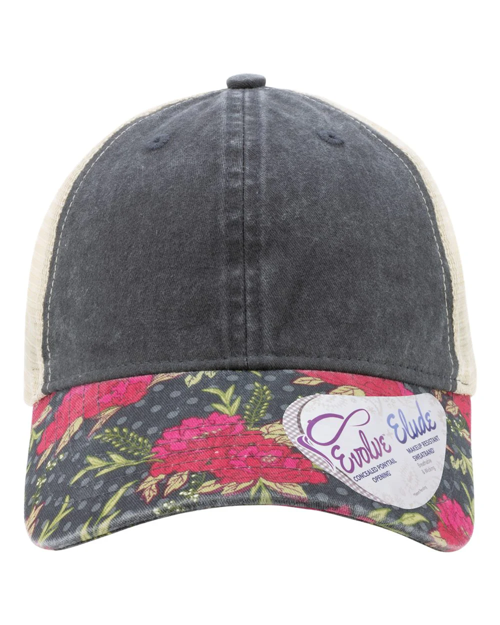Infinity Her-JANET-Women's Printed Visor with Mesh Back Cap - Image 10