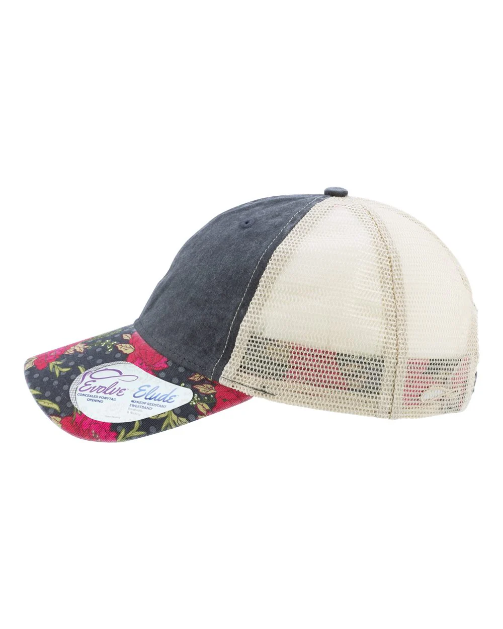 Infinity Her-JANET-Women's Printed Visor with Mesh Back Cap - Image 12