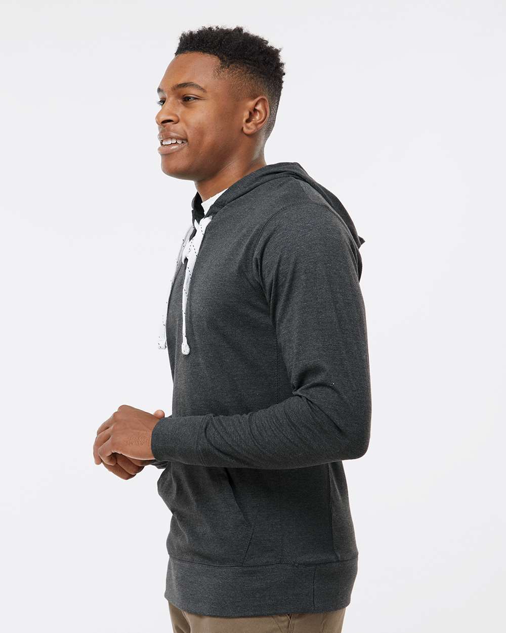 J. America-8231-Jersey Sport Lace Hooded Pullover - Image 12