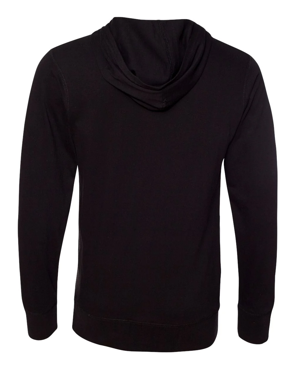 J. America-8231-Jersey Sport Lace Hooded Pullover - Image 2