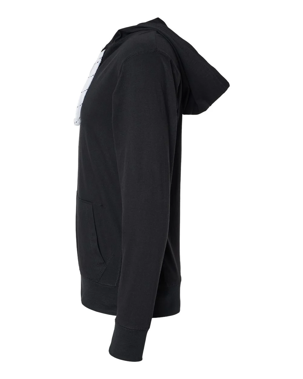 J. America-8231-Jersey Sport Lace Hooded Pullover - Image 3