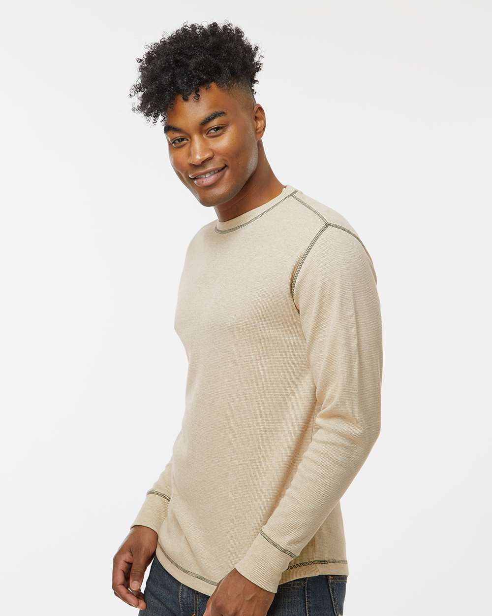 J. America-8238-Vintage Thermal Long Sleeve T-Shirt - Image 18