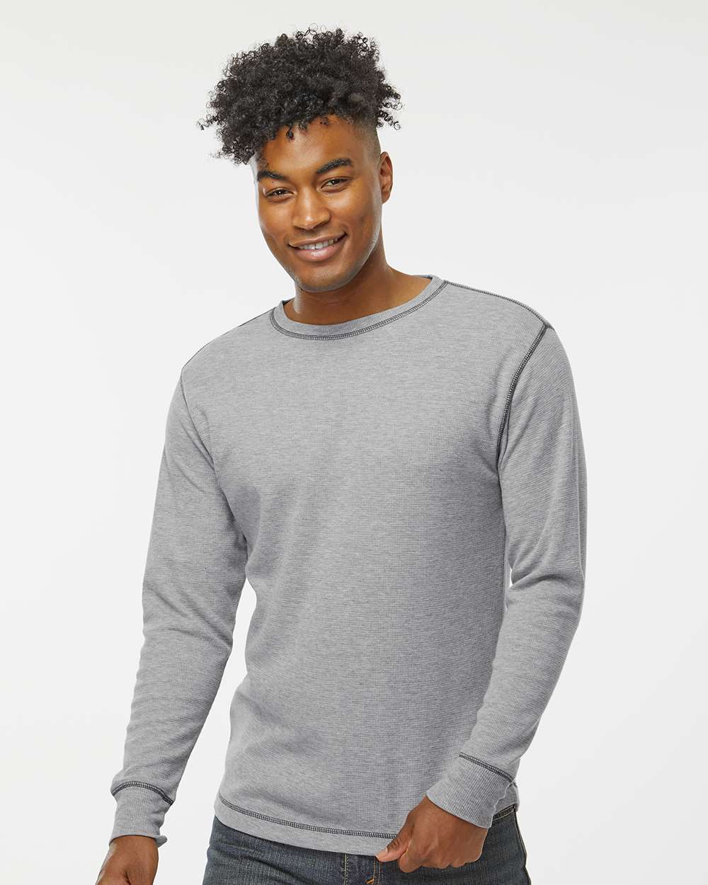 J. America-8238-Vintage Thermal Long Sleeve T-Shirt - Image 24