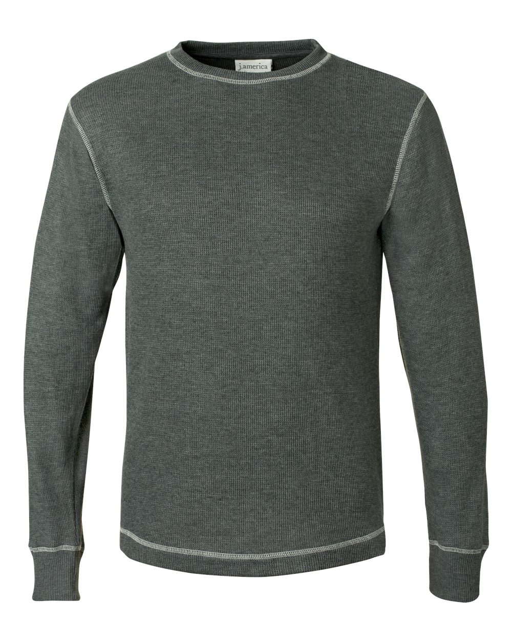 J. America-8238-Vintage Thermal Long Sleeve T-Shirt - Image 8