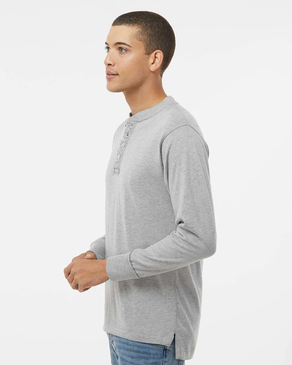 J. America-8244-Vintage Brushed Jersey Henley - Image 13