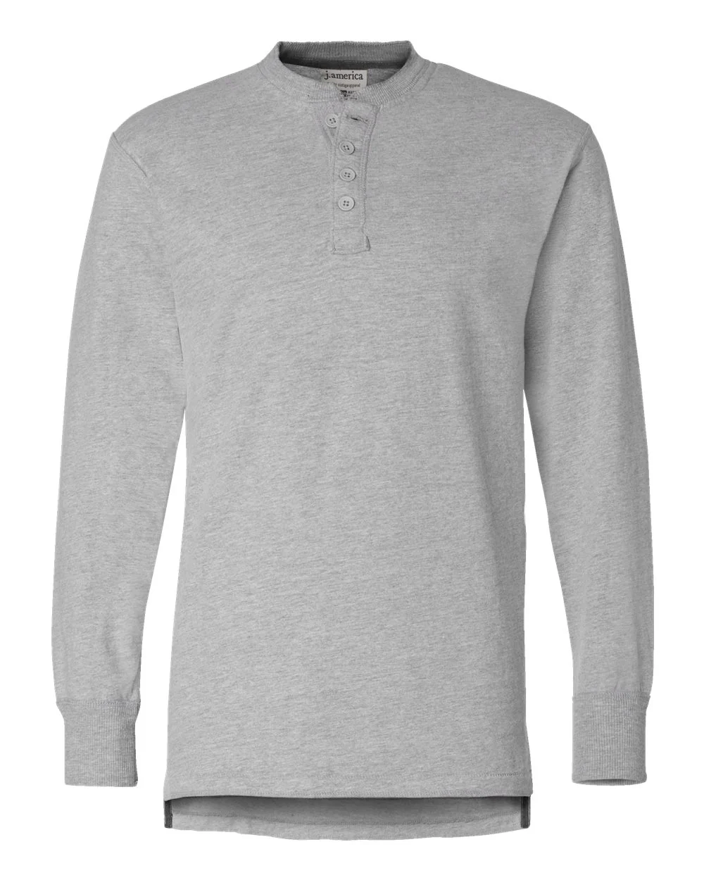J. America-8244-Vintage Brushed Jersey Henley - Image 9