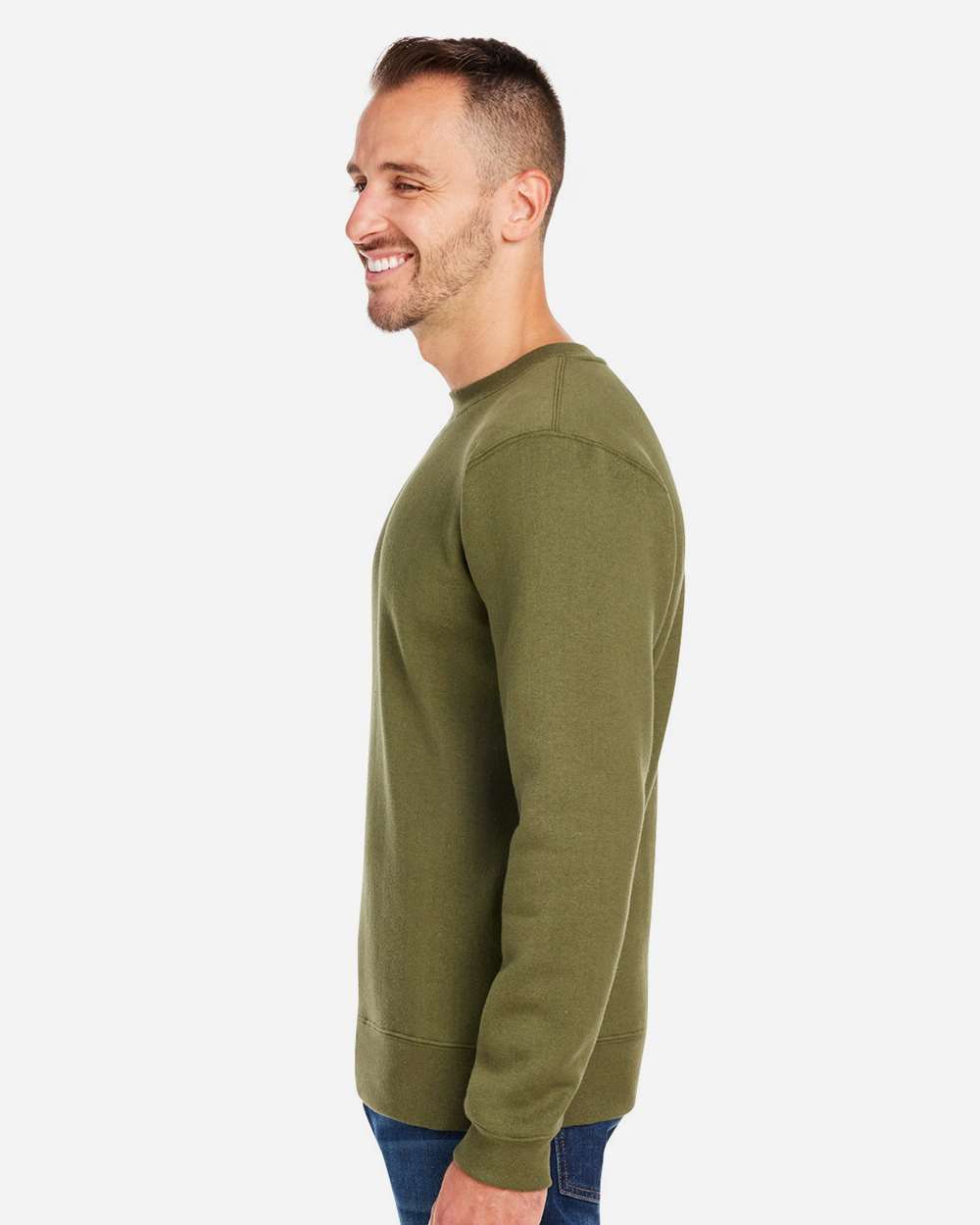 J. America-8424-Premium Fleece Crewneck Sweatshirt - Image 9