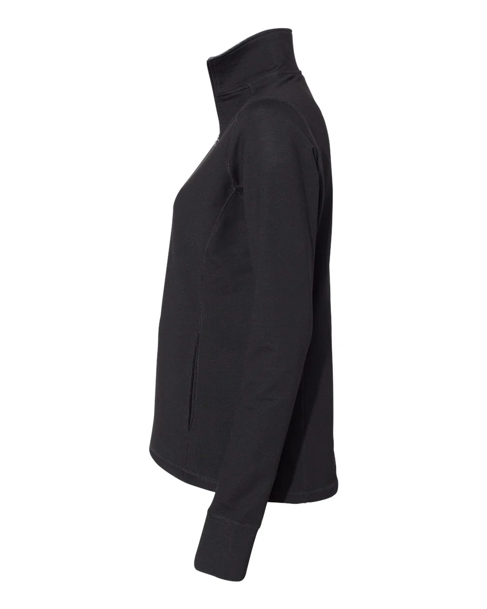 J. America-8433-Women’s Omega Stretch Quarter-Zip Pullover - Image 3