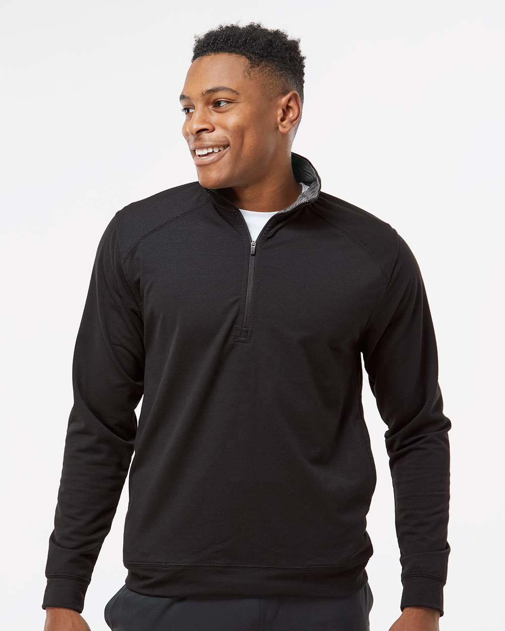 J. America-8434-Omega Stretch Quarter-Zip Pullover - Image 4