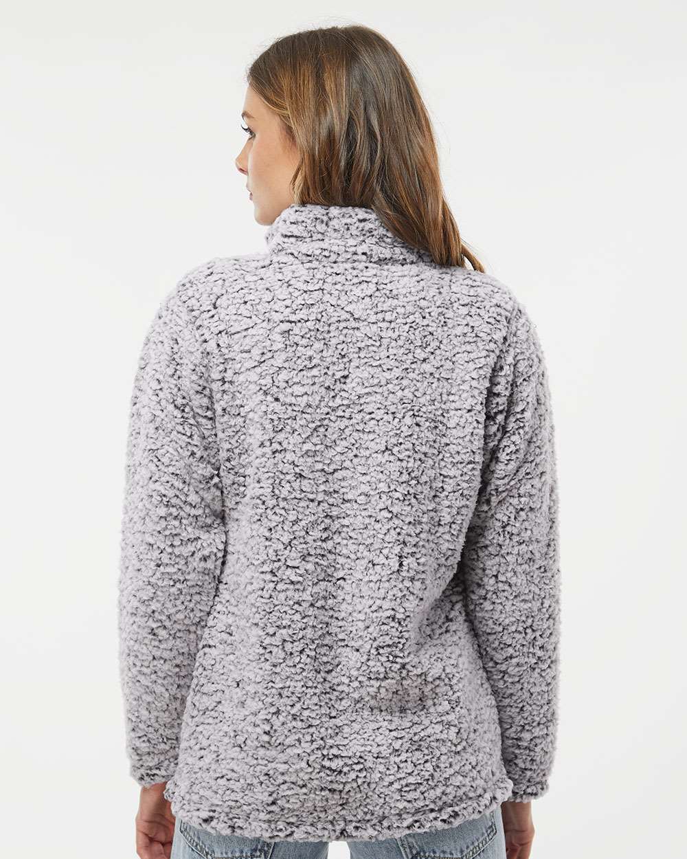 J. America-8451-Women’s Epic Sherpa Quarter-Zip Pullover - Image 13