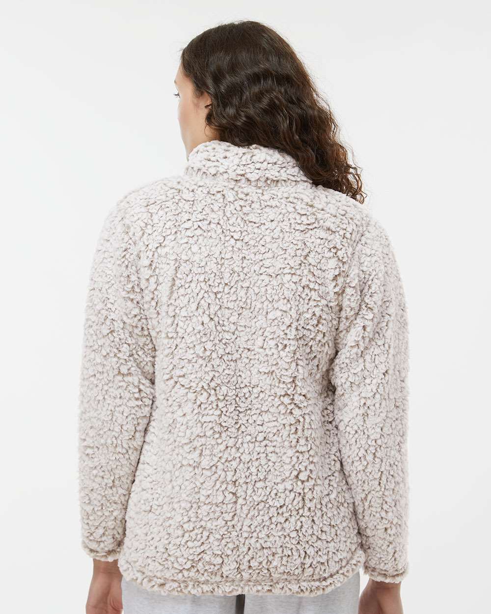 J. America-8451-Women’s Epic Sherpa Quarter-Zip Pullover - Image 19