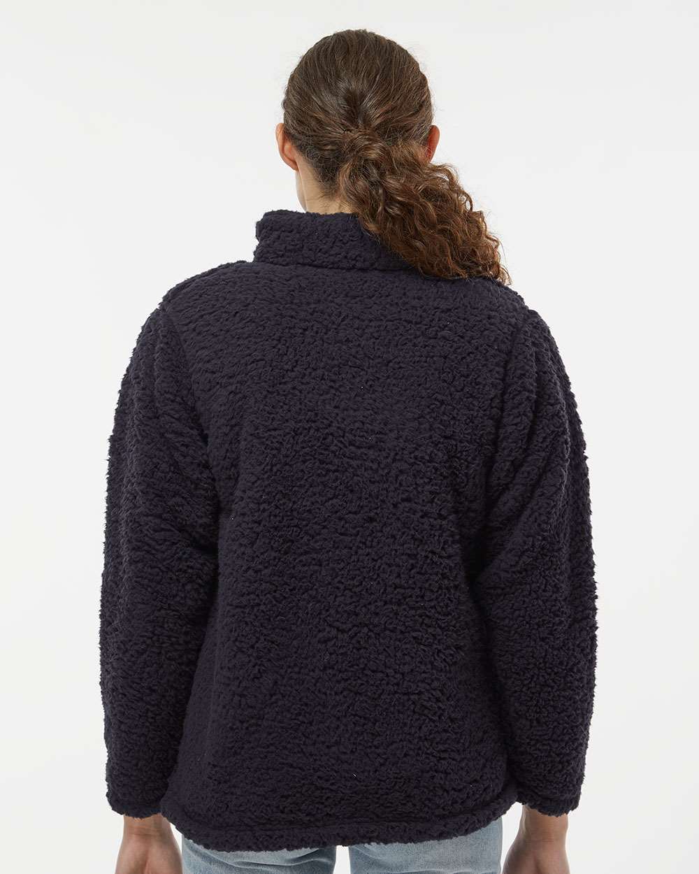 J. America-8451-Women’s Epic Sherpa Quarter-Zip Pullover - Image 6