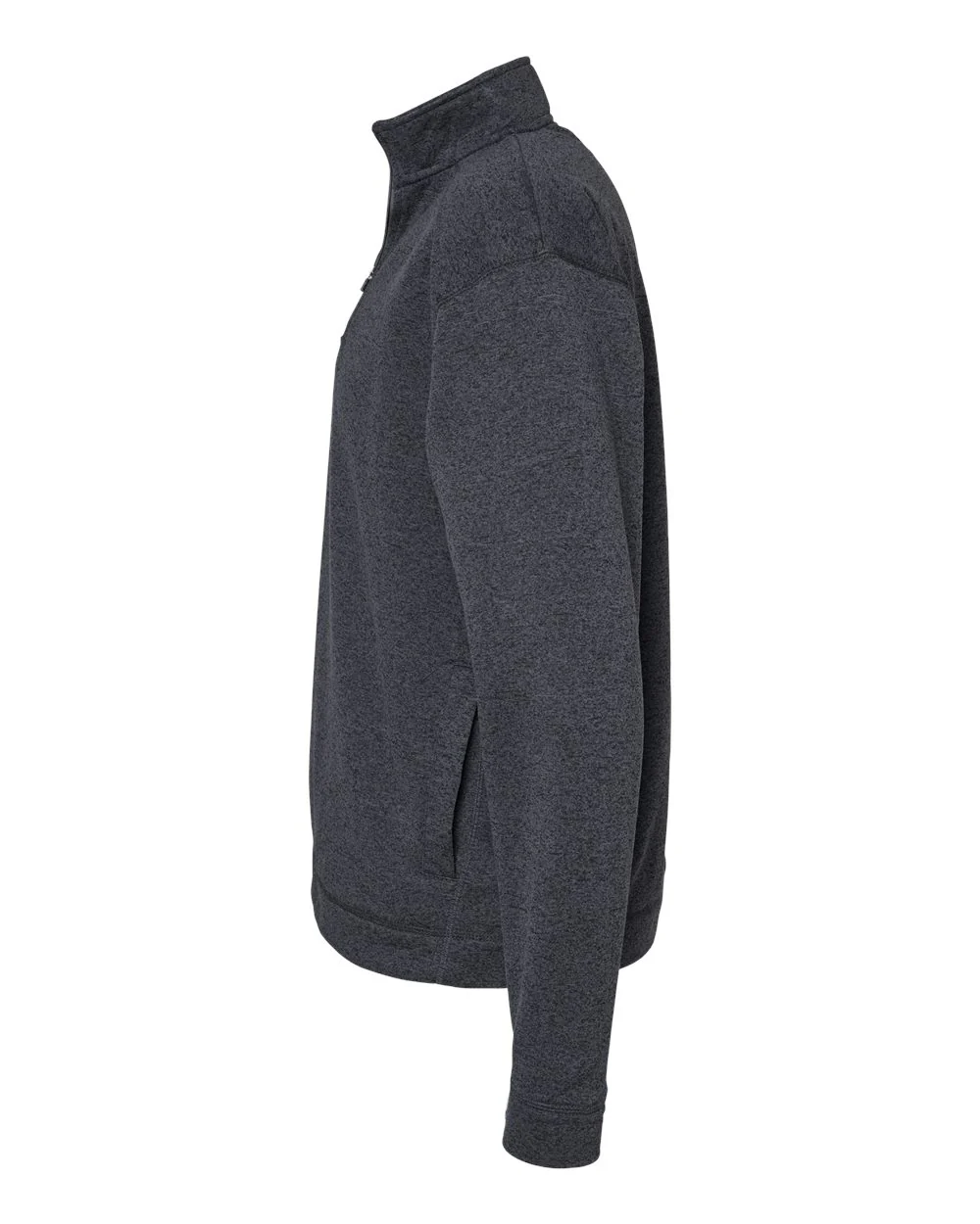 J. America-8614-Cosmic Fleece Quarter-Zip Sweatshirt - Image 4