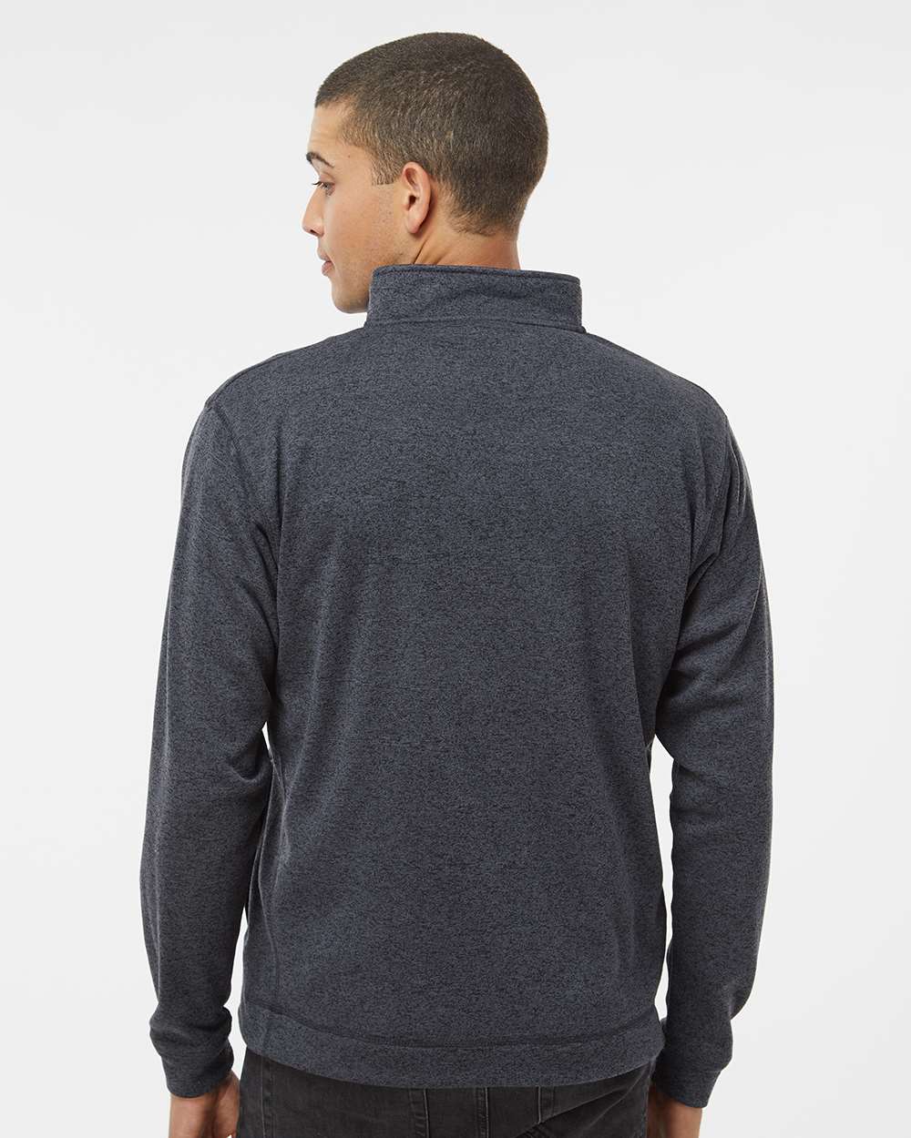 J. America-8614-Cosmic Fleece Quarter-Zip Sweatshirt - Image 7