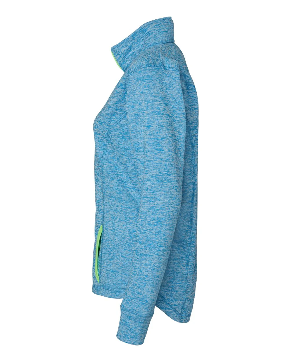 J. America-8617-Women's Cosmic Fleece Quarter-Zip Pullover - Image 4