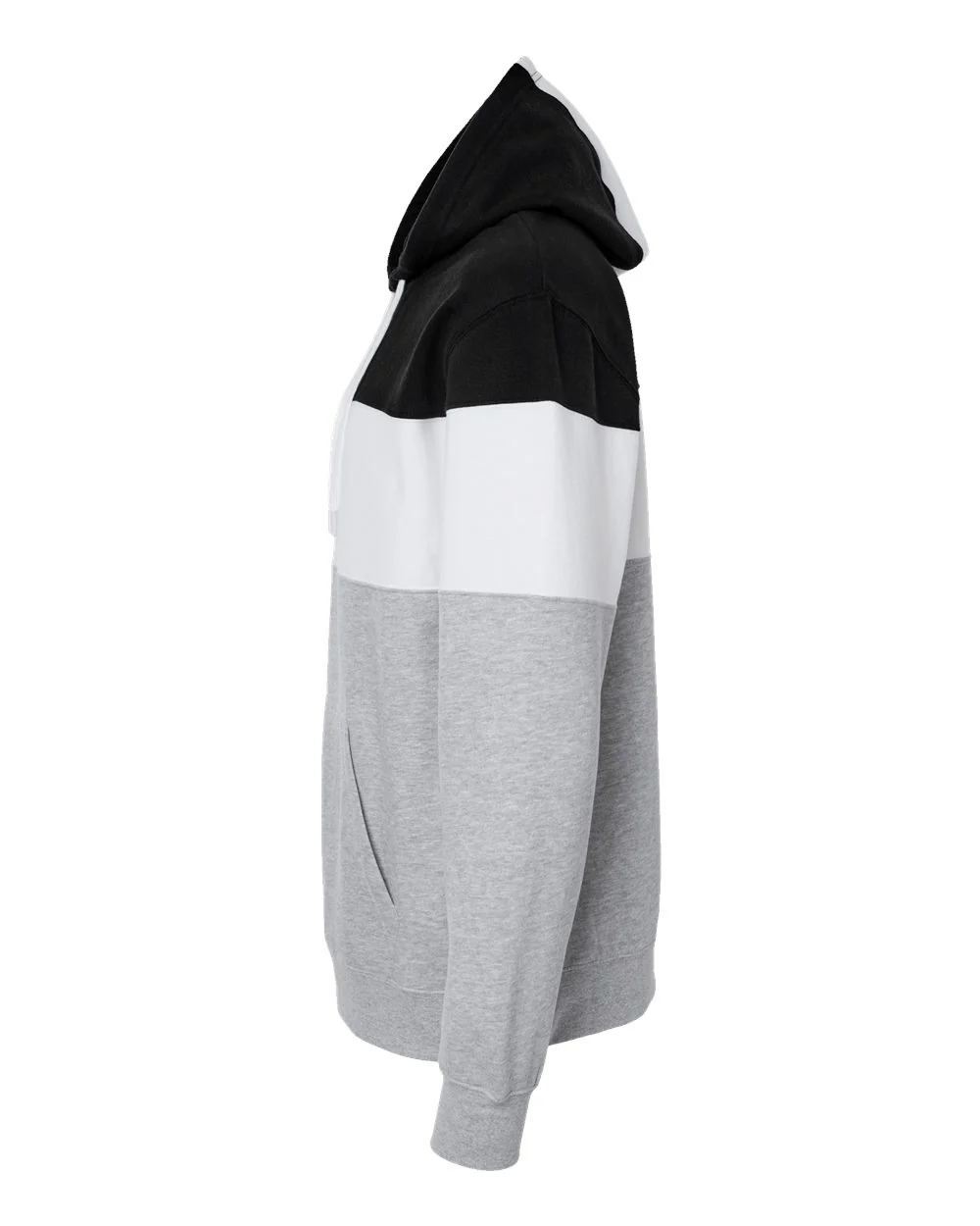J. America-8644-Varsity Fleece Colorblocked Hooded Sweatshirt - Image 10