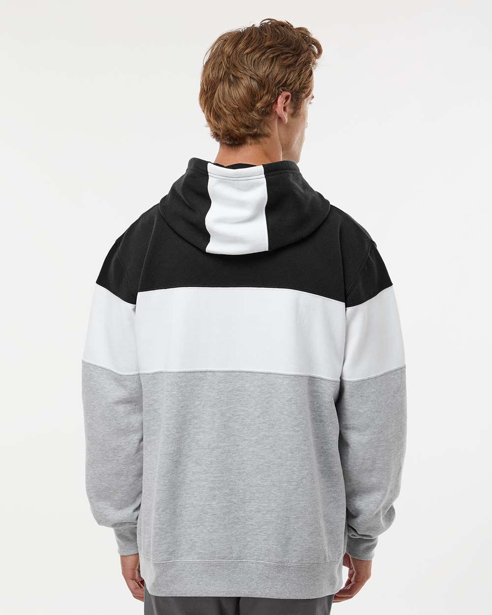 J. America-8644-Varsity Fleece Colorblocked Hooded Sweatshirt - Image 13