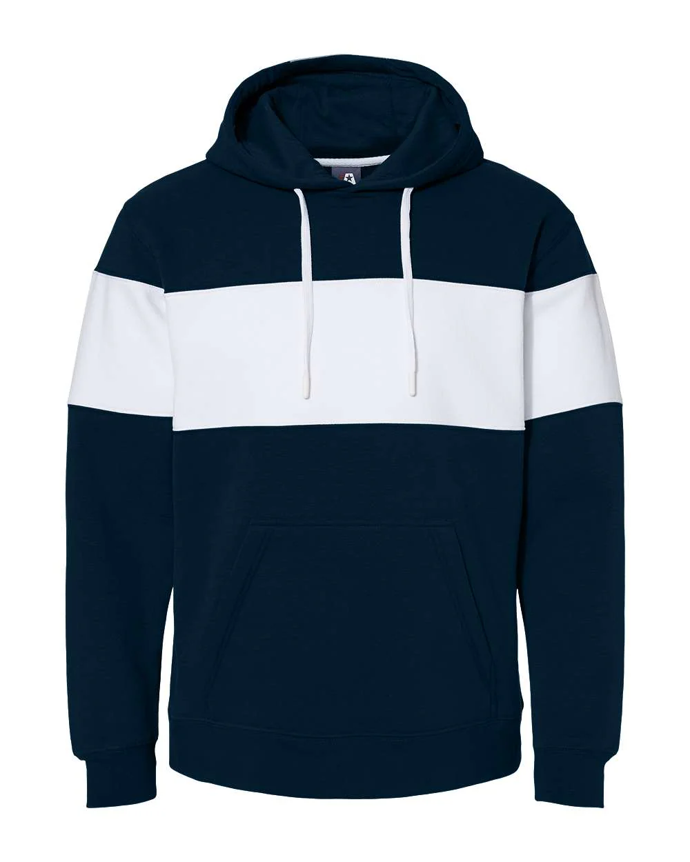 J. America-8644-Varsity Fleece Colorblocked Hooded Sweatshirt - Image 14