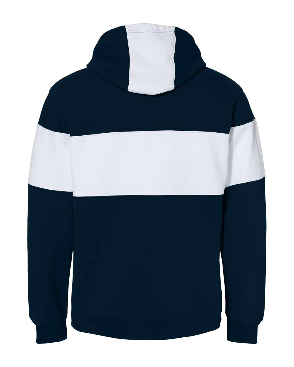 J. America-8644-Varsity Fleece Colorblocked Hooded Sweatshirt - Image 15