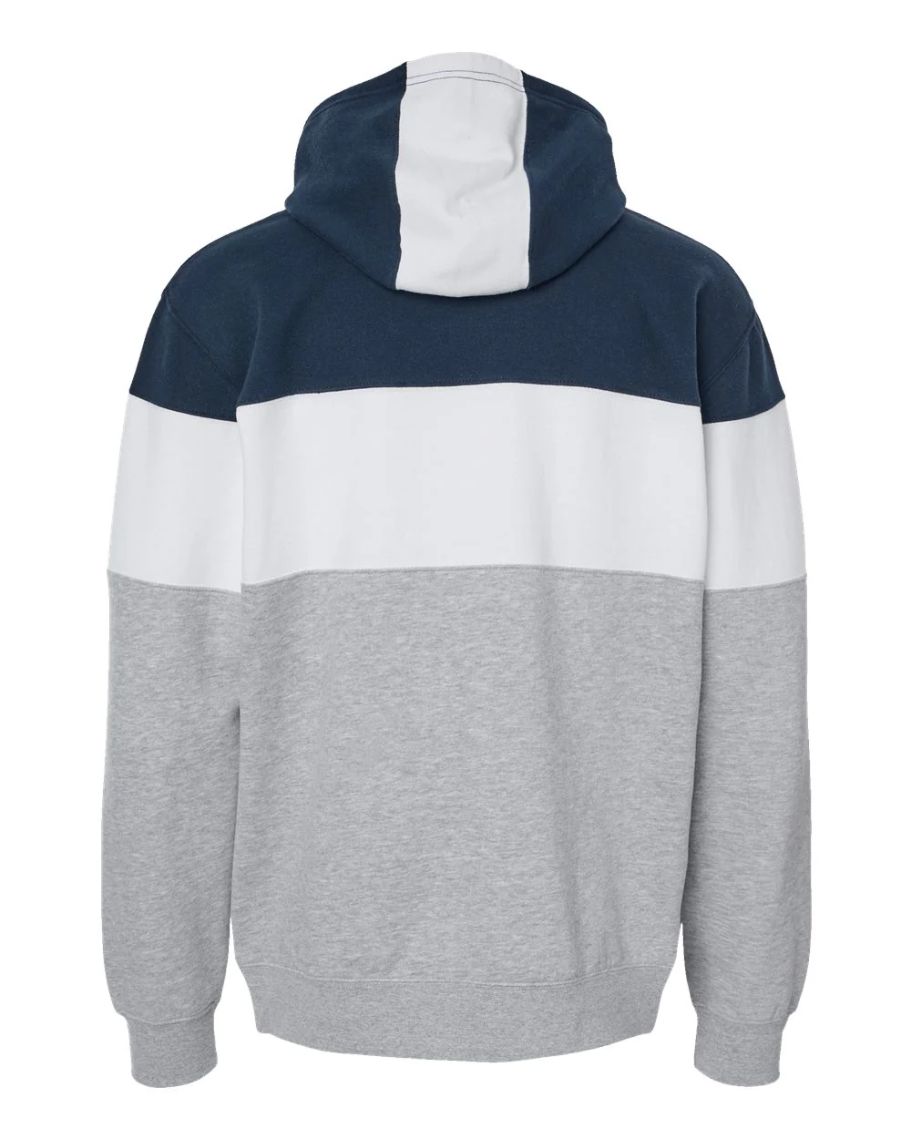 J. America-8644-Varsity Fleece Colorblocked Hooded Sweatshirt - Image 21