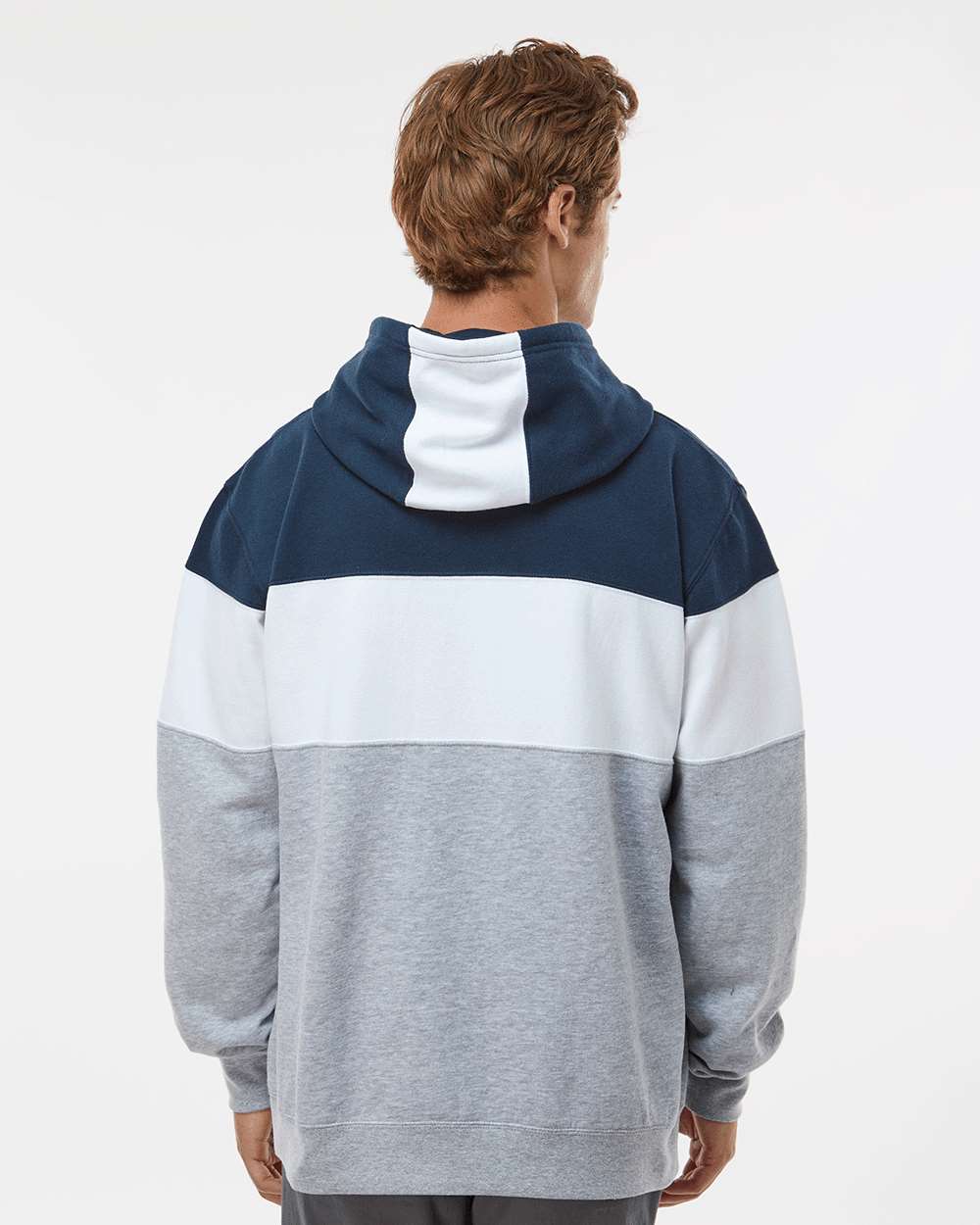 J. America-8644-Varsity Fleece Colorblocked Hooded Sweatshirt - Image 25