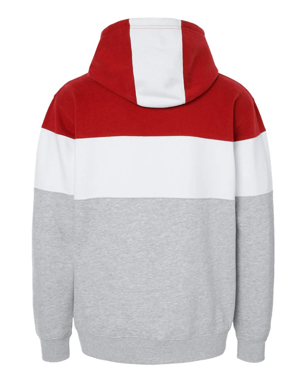 J. America-8644-Varsity Fleece Colorblocked Hooded Sweatshirt - Image 33