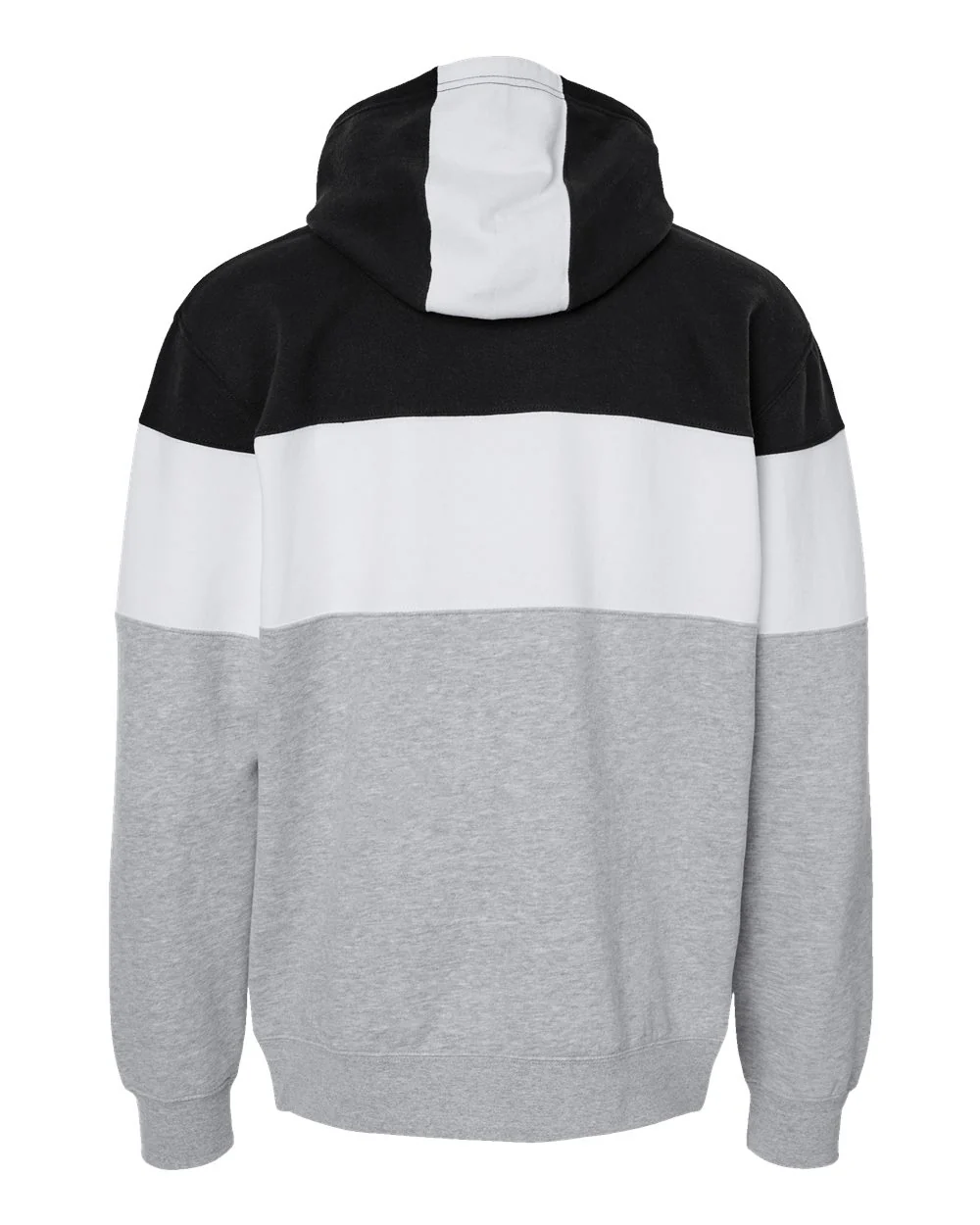 J. America-8644-Varsity Fleece Colorblocked Hooded Sweatshirt - Image 9