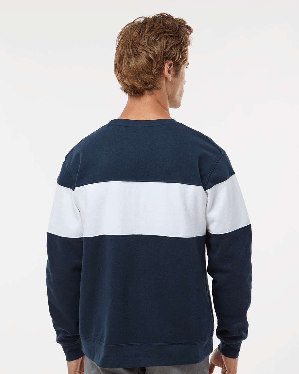 J. America-8646-Varsity Fleece Crewneck Sweatshirt - Image 13