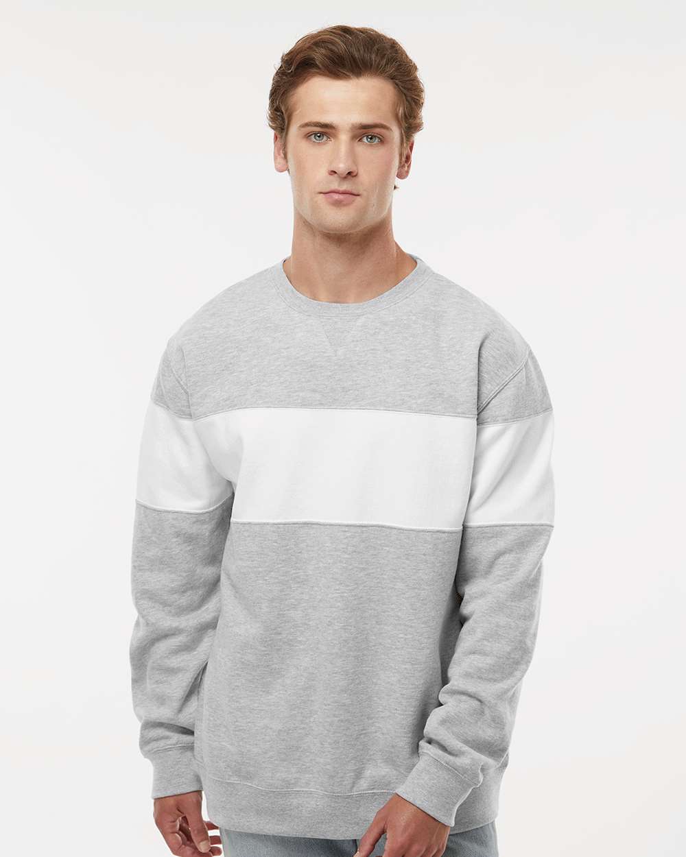 J. America-8646-Varsity Fleece Crewneck Sweatshirt - Image 17
