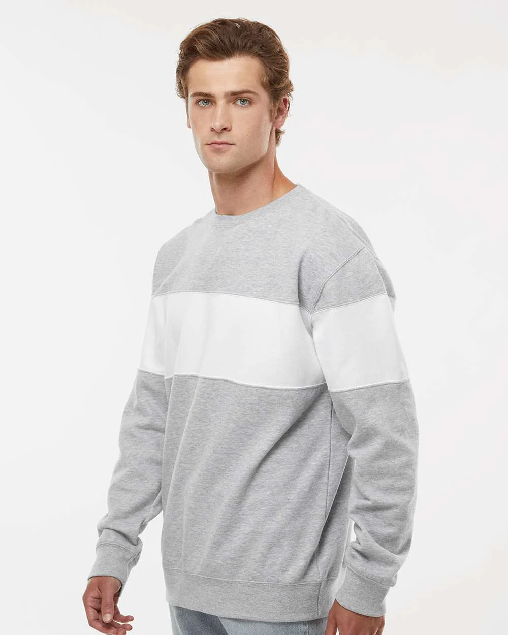 J. America-8646-Varsity Fleece Crewneck Sweatshirt - Image 18