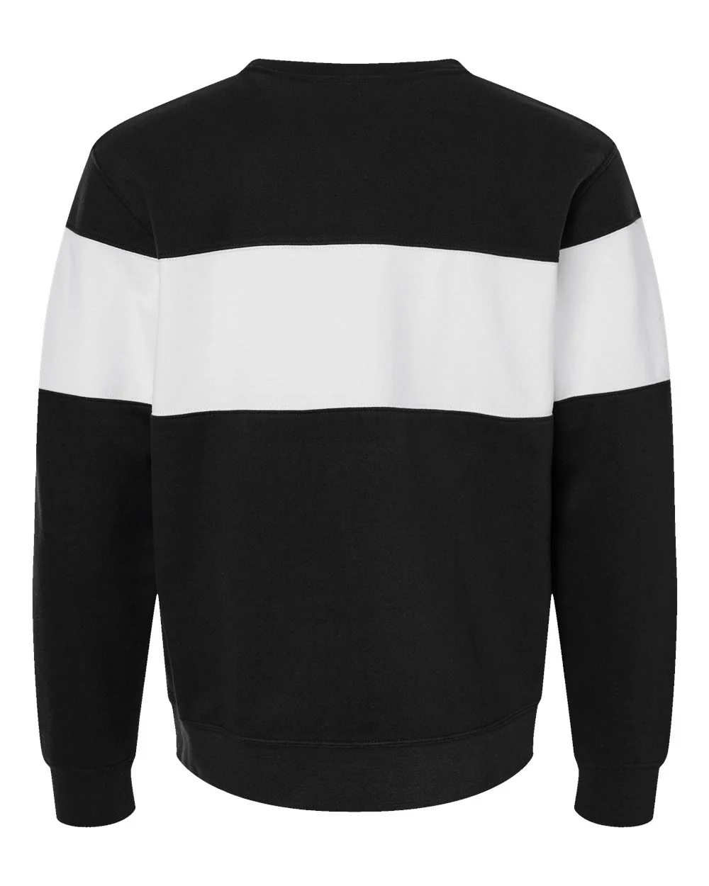 J. America-8646-Varsity Fleece Crewneck Sweatshirt - Image 2