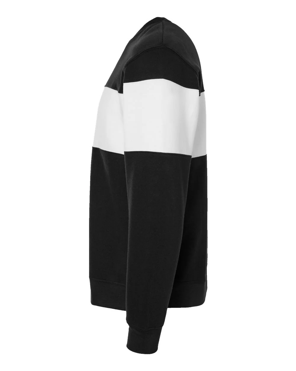J. America-8646-Varsity Fleece Crewneck Sweatshirt - Image 3