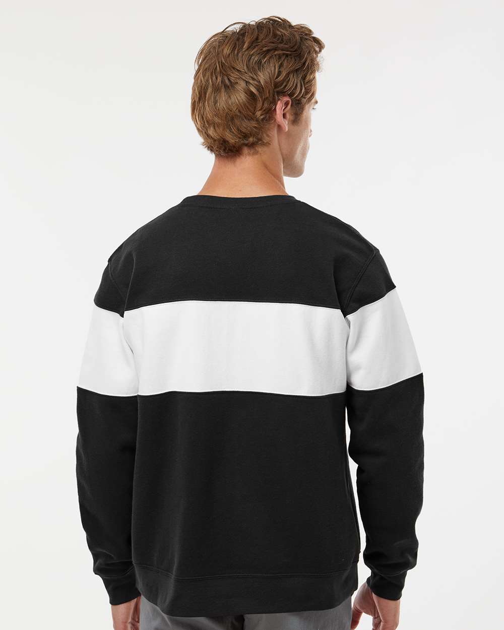 J. America-8646-Varsity Fleece Crewneck Sweatshirt - Image 6