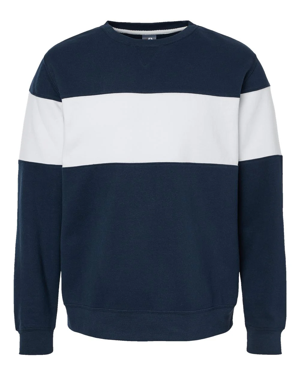 J. America-8646-Varsity Fleece Crewneck Sweatshirt - Image 8