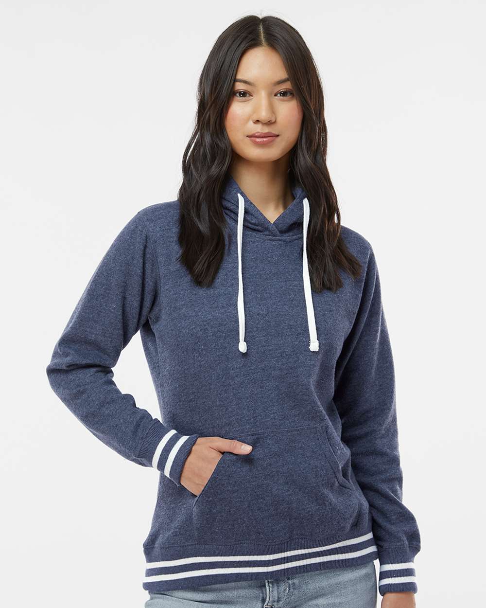 J. America-8651-Women’s Relay Hooded Sweatshirt - Image 5