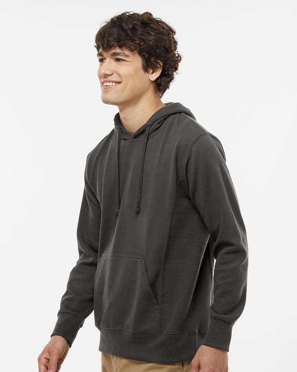 J. America-8706-Ripple Fleece Hooded Sweatshirt - Image 5