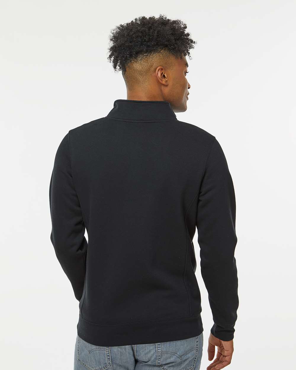 J. America-8717-Heavyweight Fleece Quarter-Zip Sweatshirt - Image 6
