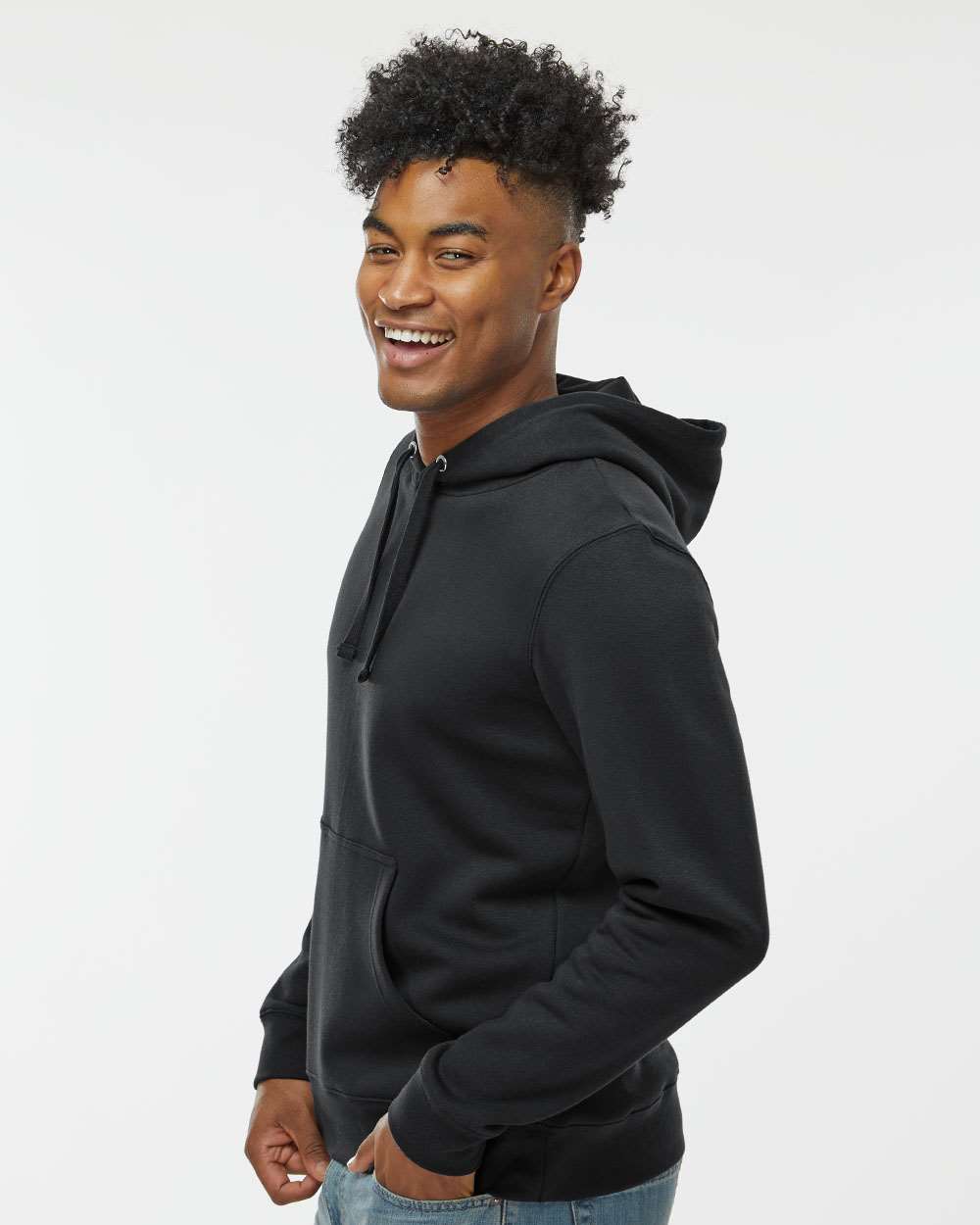 J. America-8720-BTB Fleece Hooded Sweatshirt - Image 5