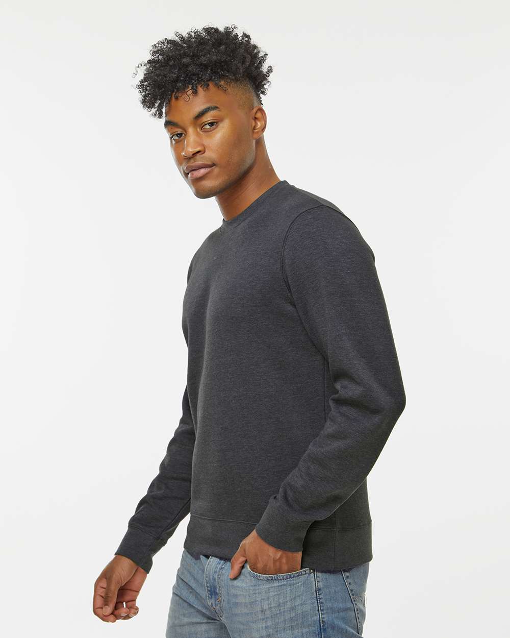 J. America-8721-BTB Fleece Crewneck Sweatshirt - Image 12