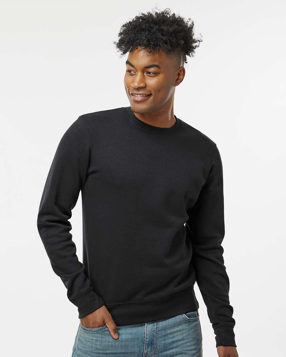 J. America-8721-BTB Fleece Crewneck Sweatshirt - Image 4