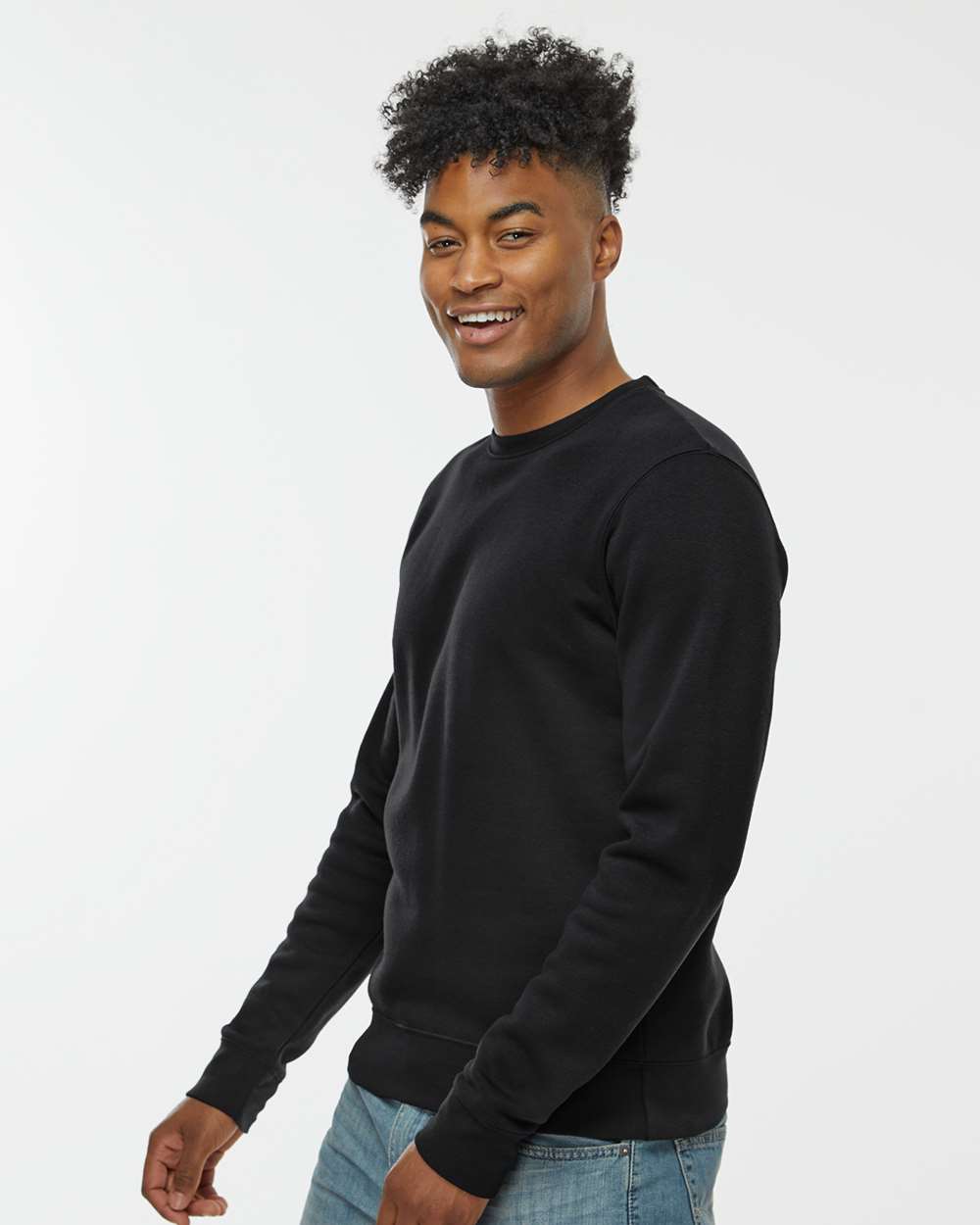 J. America-8721-BTB Fleece Crewneck Sweatshirt - Image 5