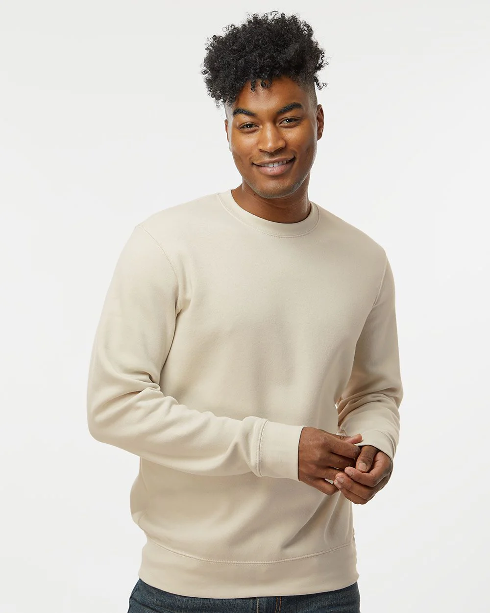 J. America-8721-BTB Fleece Crewneck Sweatshirt - Image 7